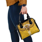 Personalized Hawthorn Hawks Shoulder Handbag Polynesian Tribal Pattern Heritage Football
