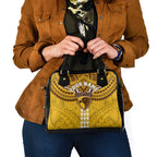 Personalized Hawthorn Hawks Shoulder Handbag Polynesian Tribal Pattern Heritage Football