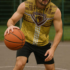 Personalized Hawthorn Hawks Sleeveless Hoodie Polynesian Tribal Pattern Heritage Football