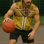Personalized Hawthorn Hawks Sleeveless Zip Hoodie Polynesian Tribal Pattern Heritage Football
