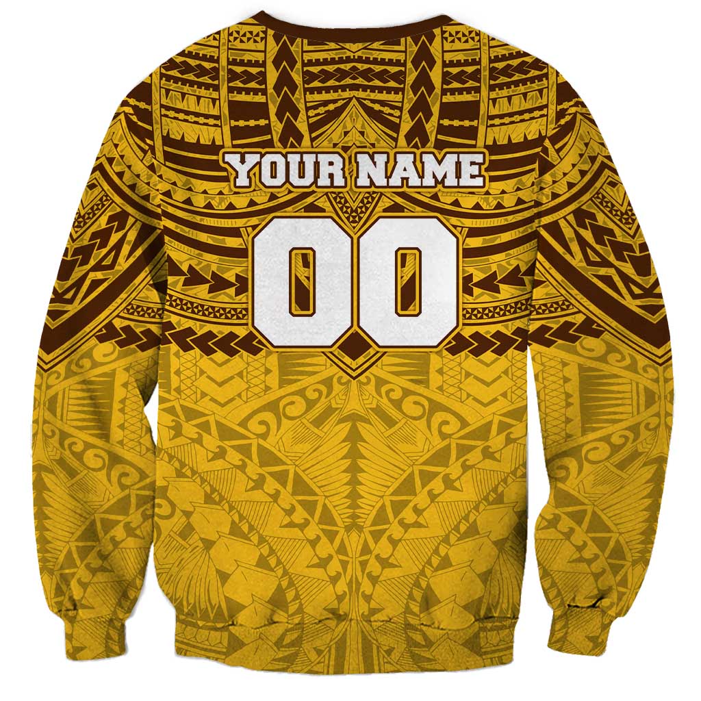 Personalized Hawthorn Hawks Sweatshirt Polynesian Tribal Pattern Heritage Football