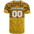 Personalized Hawthorn Hawks T Shirt Polynesian Tribal Pattern Heritage Football