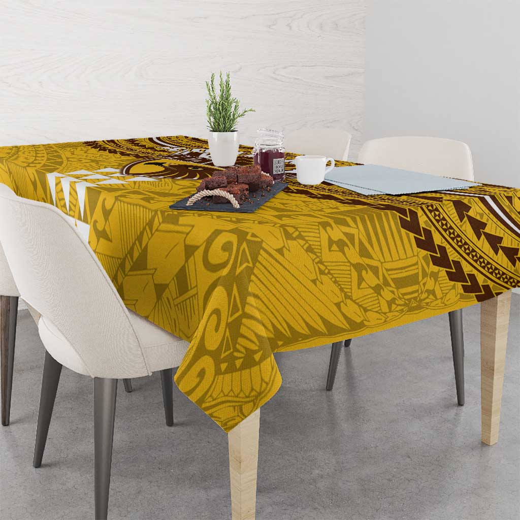 Personalized Hawthorn Hawks Tablecloth Polynesian Tribal Pattern Heritage Football