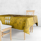 Personalized Hawthorn Hawks Tablecloth Polynesian Tribal Pattern Heritage Football