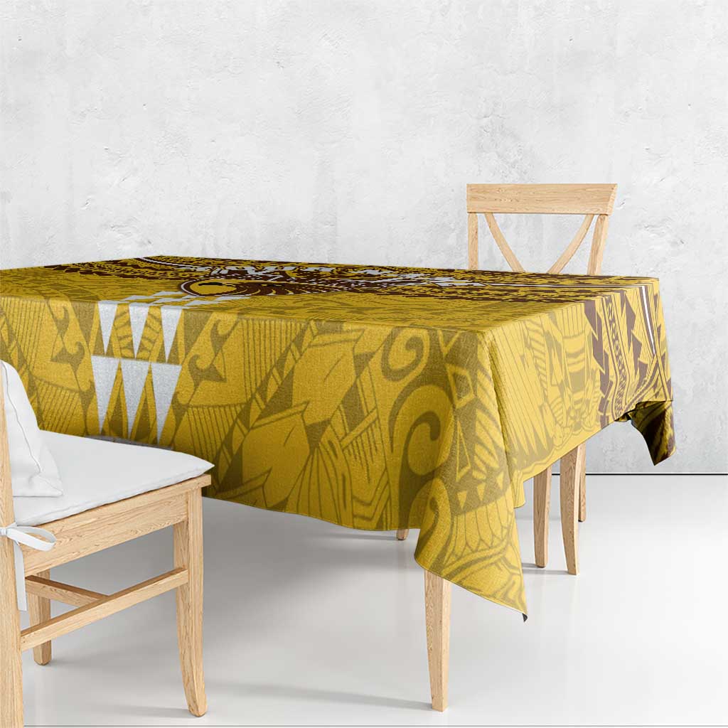 Personalized Hawthorn Hawks Tablecloth Polynesian Tribal Pattern Heritage Football