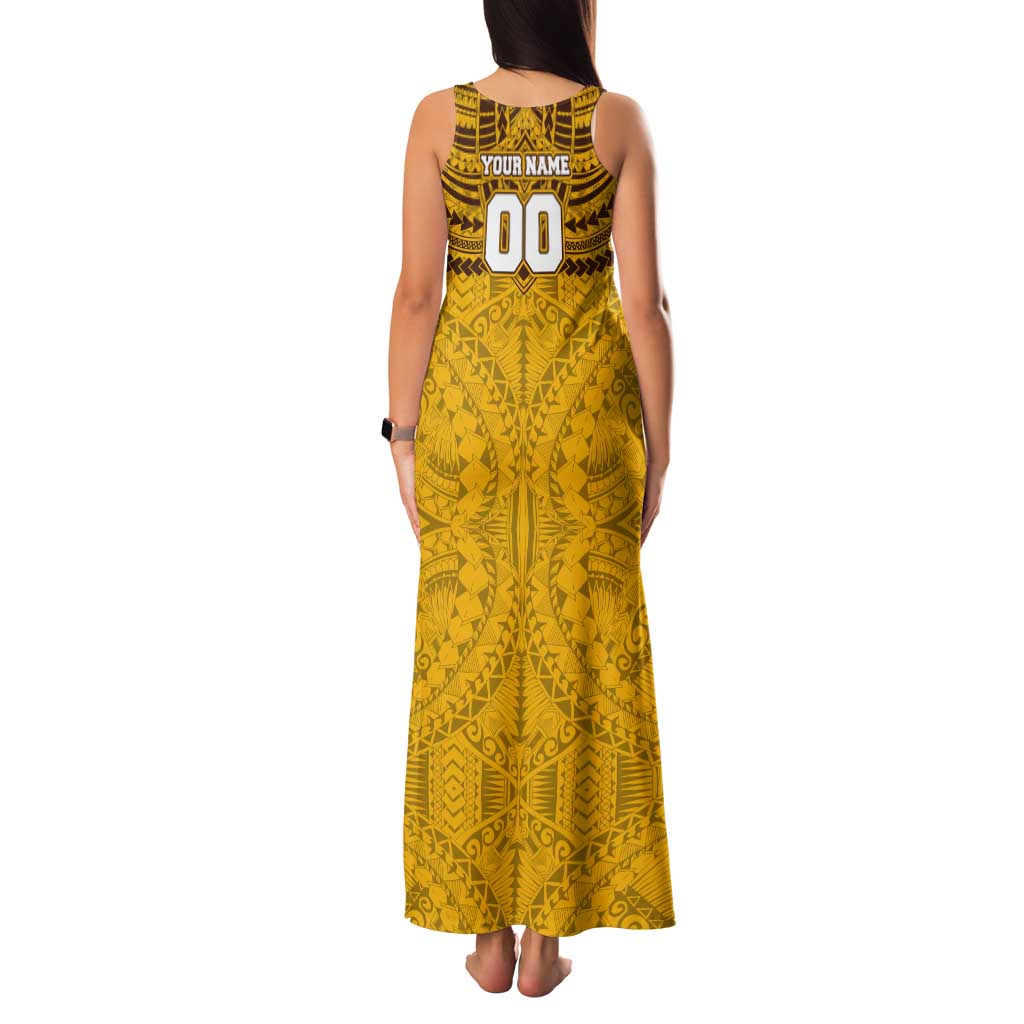 Personalized Hawthorn Hawks Tank Maxi Dress Polynesian Tribal Pattern Heritage Football