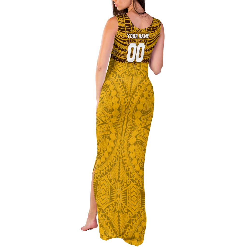 Personalized Hawthorn Hawks Tank Maxi Dress Polynesian Tribal Pattern Heritage Football