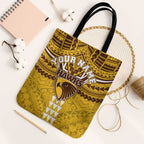 Personalized Hawthorn Hawks Tote Bag Polynesian Tribal Pattern Heritage Football