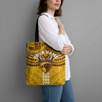 Personalized Hawthorn Hawks Tote Bag Polynesian Tribal Pattern Heritage Football
