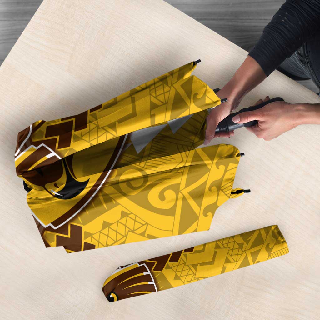 Personalized Hawthorn Hawks Umbrella Polynesian Tribal Pattern Heritage Football