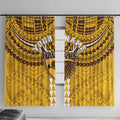 Personalized Hawthorn Hawks Window Curtain Polynesian Tribal Pattern Heritage Football