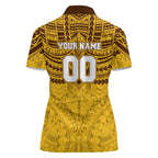 Personalized Hawthorn Hawks Women Polo Shirt Polynesian Tribal Pattern Heritage Football