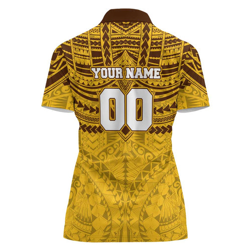 Personalized Hawthorn Hawks Women Polo Shirt Polynesian Tribal Pattern Heritage Football