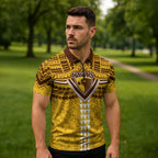 Personalized Hawthorn Hawks Zipper Polo Shirt Polynesian Tribal Pattern Heritage Football