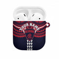 Personalized Melbourne Demons AirPods Case Polynesian Tribal Pattern Heritage Football