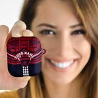 Personalized Melbourne Demons AirPods Case Polynesian Tribal Pattern Heritage Football