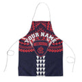 Personalized Melbourne Demons Apron Polynesian Tribal Pattern Heritage Football