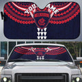 Personalized Melbourne Demons Auto Sun Shade Polynesian Tribal Pattern Heritage Football