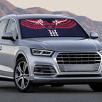 Personalized Melbourne Demons Auto Sun Shade Polynesian Tribal Pattern Heritage Football