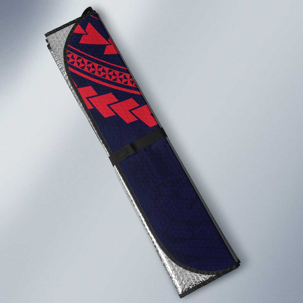 Personalized Melbourne Demons Auto Sun Shade Polynesian Tribal Pattern Heritage Football