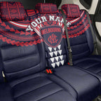 Personalized Melbourne Demons Back Car Seat Cover Polynesian Tribal Pattern Heritage Football