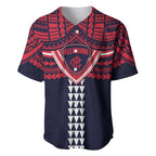 Personalized Melbourne Demons Baseball Jersey Polynesian Tribal Pattern Heritage Football