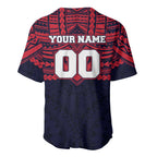 Personalized Melbourne Demons Baseball Jersey Polynesian Tribal Pattern Heritage Football