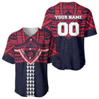 Personalized Melbourne Demons Baseball Jersey Polynesian Tribal Pattern Heritage Football