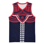 Personalized Melbourne Demons Basketball Jersey Polynesian Tribal Pattern Heritage Football