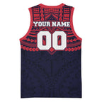 Personalized Melbourne Demons Basketball Jersey Polynesian Tribal Pattern Heritage Football