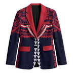 Personalized Melbourne Demons Blazer Polynesian Tribal Pattern Heritage Football
