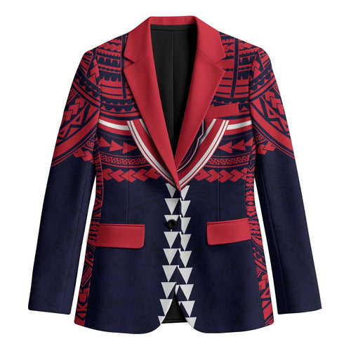 Personalized Melbourne Demons Blazer Polynesian Tribal Pattern Heritage Football