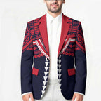 Personalized Melbourne Demons Blazer Polynesian Tribal Pattern Heritage Football