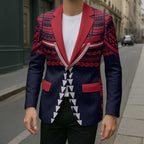 Personalized Melbourne Demons Blazer Polynesian Tribal Pattern Heritage Football