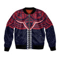 Personalized Melbourne Demons Bomber Jacket Polynesian Tribal Pattern Heritage Football