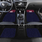 Personalized Melbourne Demons Car Mats Polynesian Tribal Pattern Heritage Football