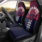 Personalized Melbourne Demons Car Seat Cover Polynesian Tribal Pattern Heritage Football