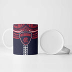Personalized Melbourne Demons Ceramic Mug Polynesian Tribal Pattern Heritage Football