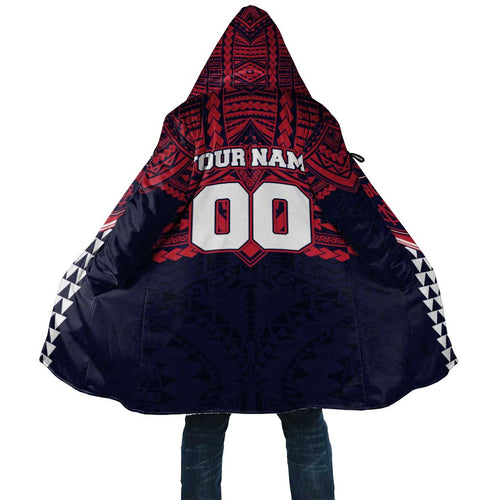 Personalized Melbourne Demons Cloak Polynesian Tribal Pattern Heritage Football