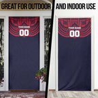 Personalized Melbourne Demons Door Cover Polynesian Tribal Pattern Heritage Football