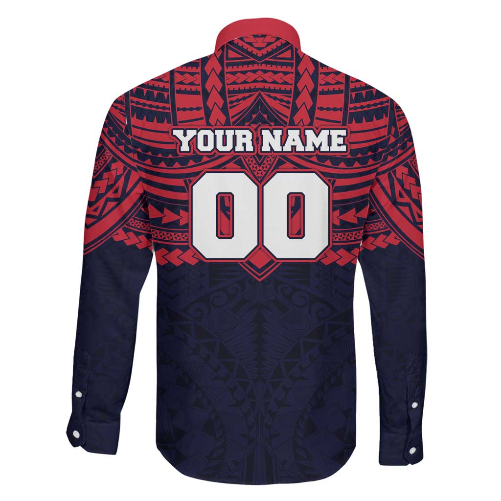 Personalized Melbourne Demons Family Matching Off Shoulder Maxi Dress and Hawaiian Shirt Polynesian Tribal Pattern Heritage Football