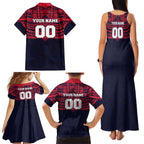 Personalized Melbourne Demons Family Matching Tank Maxi Dress and Hawaiian Shirt Polynesian Tribal Pattern Heritage Football