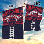 Personalized Melbourne Demons Garden Flag Polynesian Tribal Pattern Heritage Football