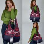 Personalized Melbourne Demons Grocery Bag Polynesian Tribal Pattern Heritage Football