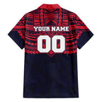 Personalized Melbourne Demons Hawaiian Shirt Polynesian Tribal Pattern Heritage Football