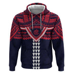 Personalized Melbourne Demons Hoodie Polynesian Tribal Pattern Heritage Football