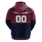 Personalized Melbourne Demons Hoodie Polynesian Tribal Pattern Heritage Football