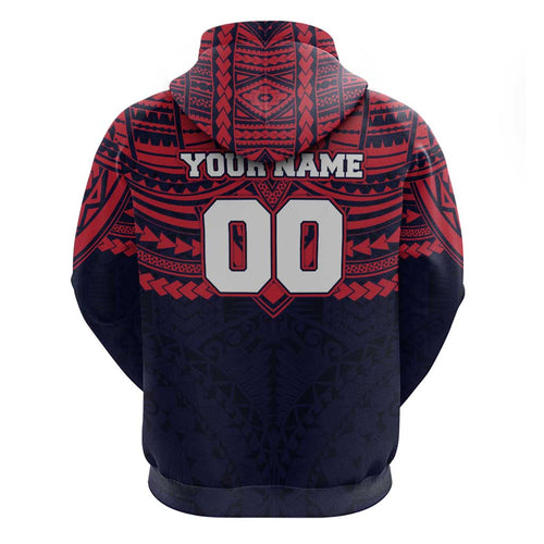 Personalized Melbourne Demons Hoodie Polynesian Tribal Pattern Heritage Football