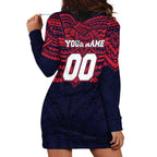 Personalized Melbourne Demons Hoodie Dress Polynesian Tribal Pattern Heritage Football