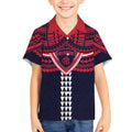 Personalized Melbourne Demons Kid Hawaiian Shirt Polynesian Tribal Pattern Heritage Football